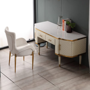 Light luxury design dressing table with chair