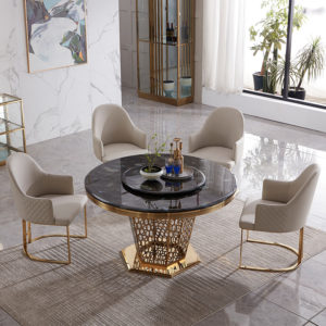 Luxury dining table chair furniture set